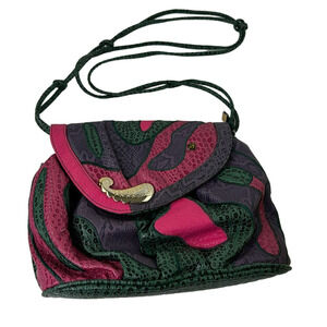 Vintage Nas Alentino Retro Multi-Colour Crossbody Purse